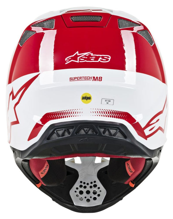 ALPINESTARS 头盔 Supertech M-8 Triple Helmet Red/White Gloss M-8