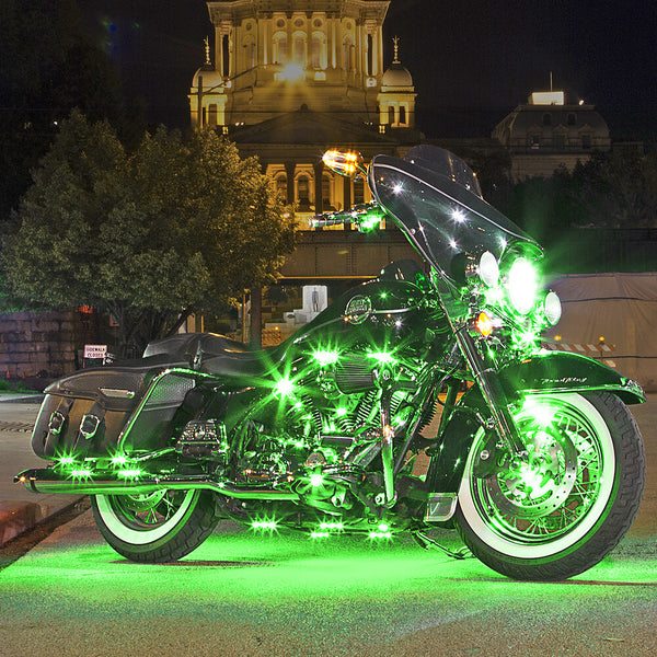 XK GLOW 照明 Single Color Motorcycle LED Accent Light Strip Kit