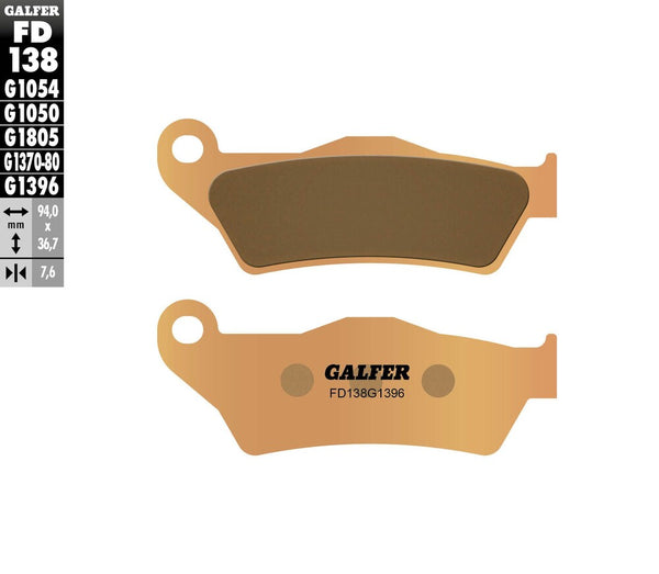 GALFER 刹车片 SINTERED FD138G1396