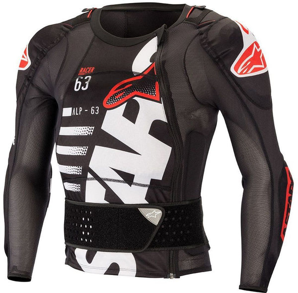 ALPINESTARS 骑行夹克 Sequence Protection Jacket Long Sleeve Black/White