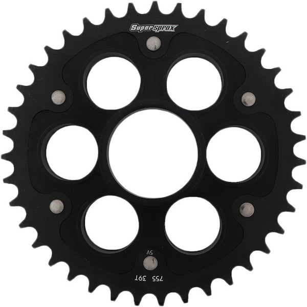 SUPERSPROX 链轮 REAR STEALTH SPROCKET ALU/STL 39T-520 黑 DUC