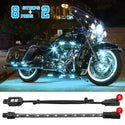 XK GLOW 照明 Single Color Motorcycle LED Accent Light Strip Kit