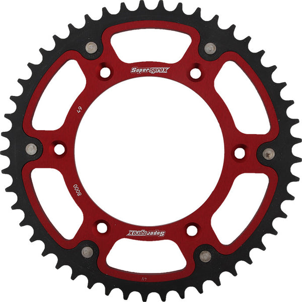 SUPERSPROX 链轮 REAR STEALTH SPROCKET ALU/STL 49T-520 红 BETA
