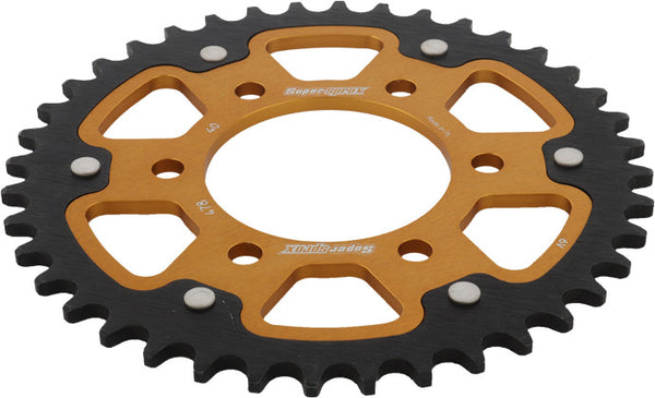 SUPERSPROX 链轮 REAR STEALTH SPROCKET ALU/STL 40T-520 GLD KAW/POL