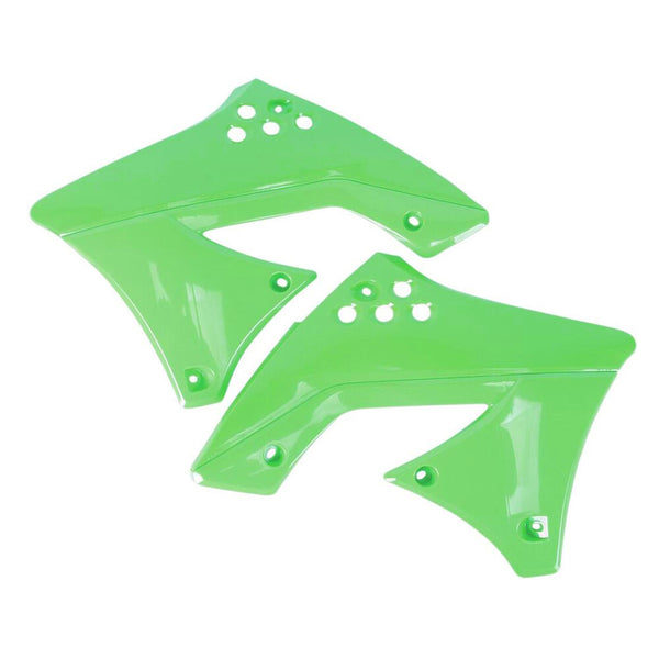 Polisport 水箱护板 Kawasaki Radiator Scoops KLX110 Green