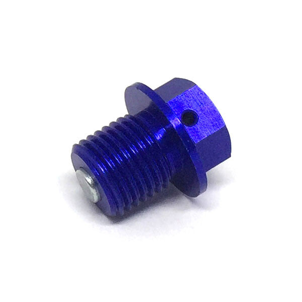 Zeta Honda/Yamaha Magnetic Drain Plug M14X14-P1.5 Blue