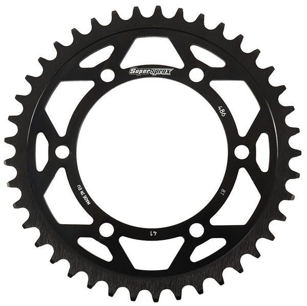 SUPERSPROX 链轮 REAR EDGE SPROCKET 钢制 41T-520 黑 HON/KAW/SUZ/YAM