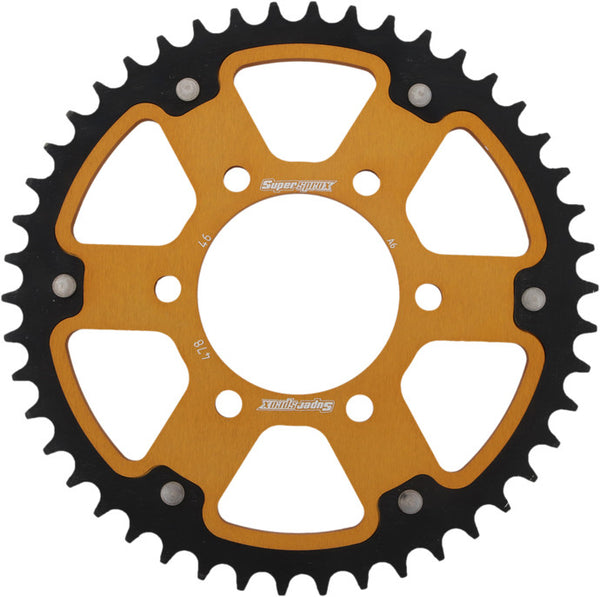 SUPERSPROX 链轮 REAR STEALTH SPROCKET ALU/STL 46T-520 GLD KAW