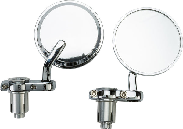 Harddrive 后视镜 Cafe Style BAR End Mirrors/PR Chrome