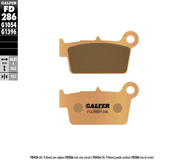 GALFER 刹车片 SINTERED FD286G1396