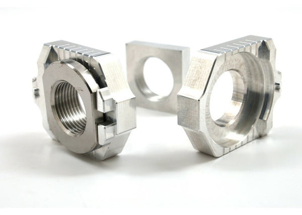 WORKS  AXLE BLOCKS ELITE KTM/HUS SILVER