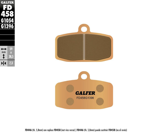 GALFER 刹车片 SINTERED FD458G1396