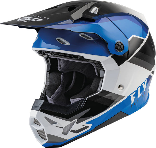 FLY RACING 头盔 Formula CP Rush Motocross Helmet Black/Blue/White