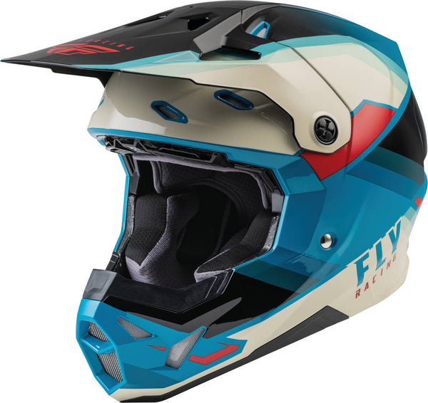 FLY RACING 头盔 Formula CP Rush Motocross Helmet Black/White/Blue