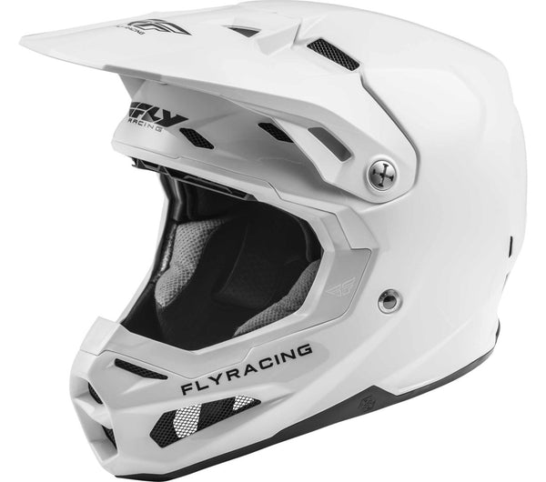 FLY RACING 头盔 Formula Carbon Prime Solid Motocross Helmet White