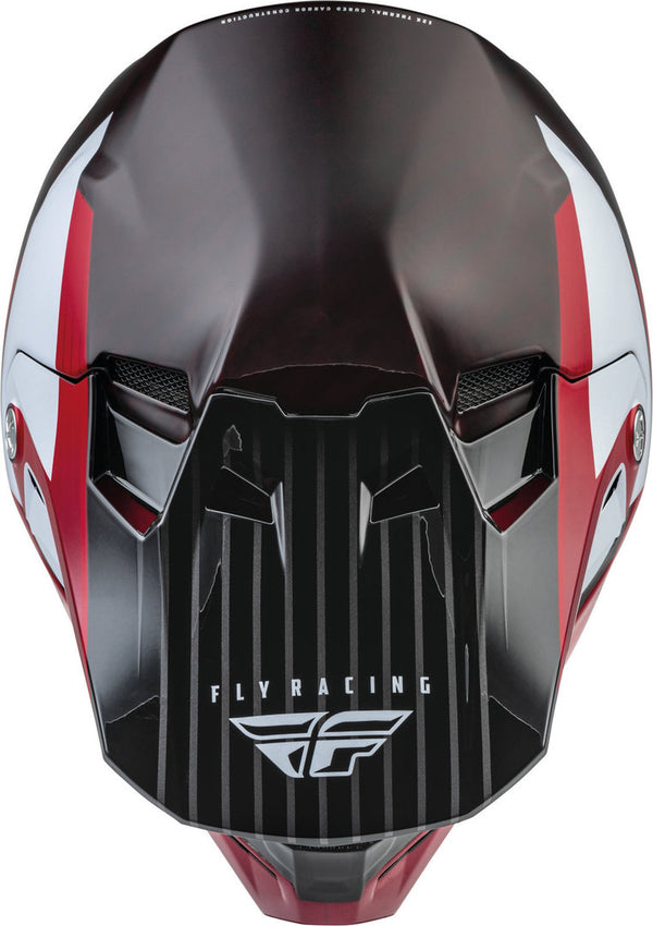 FLY RACING 头盔 Formula Carbon Prime Motocross Helmet Red/Black/White