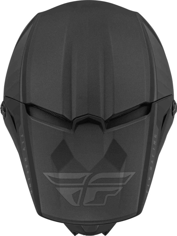 FLY RACING 头盔 Kinetic Drift Youth Motocross Helmet Black/Gray