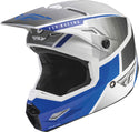 FLY RACING 头盔 Kinetic Drift Youth Motocross Helmet Blue/White