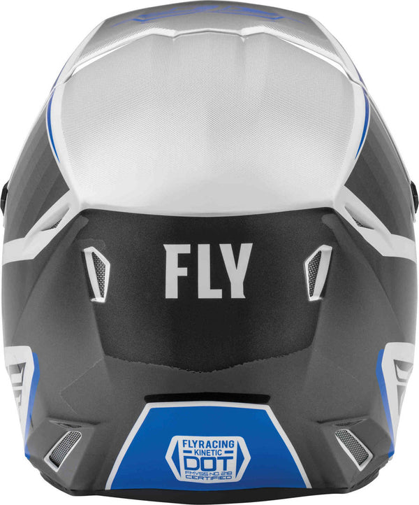 FLY RACING 头盔 Kinetic Drift Youth Motocross Helmet Blue/White