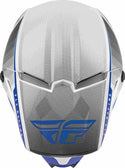 FLY RACING 头盔 Kinetic Drift Youth Motocross Helmet Blue/White