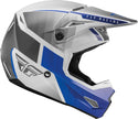 FLY RACING 头盔 Kinetic Drift Youth Motocross Helmet Blue/White