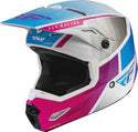 FLY RACING 头盔 Kinetic Drift Motocross Helmet White/Pink/Blue