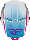 FLY RACING 头盔 Kinetic Drift Motocross Helmet White/Pink/Blue