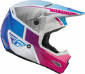 FLY RACING 头盔 Kinetic Drift Motocross Helmet White/Pink/Blue
