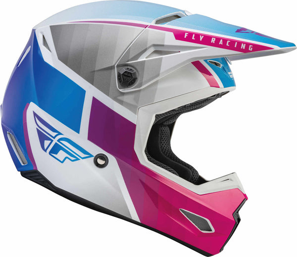 FLY RACING 头盔 Kinetic Drift Motocross Helmet White/Pink/Blue