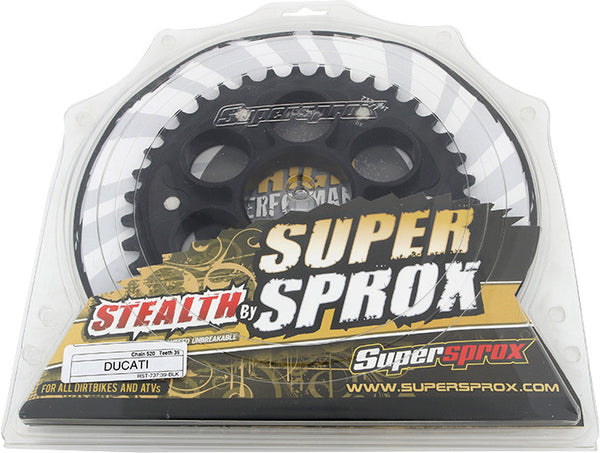 SUPERSPROX 链轮 REAR STEALTH SPROCKET ALU/STL 39T-520 黑 DUC