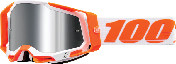 100% 风镜 Racecraft 2 Goggles Orange Silver Mirror