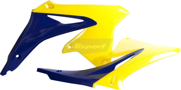 Polisport 水箱护板 Suzuki Radiator Shroud Blue/Yellow