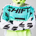 SHIFT 骑行服 WHITE LABEL FADE JERSEY [白/绿]