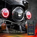 XK GLOW 照明 4.5" XK Chrome Driving Lights