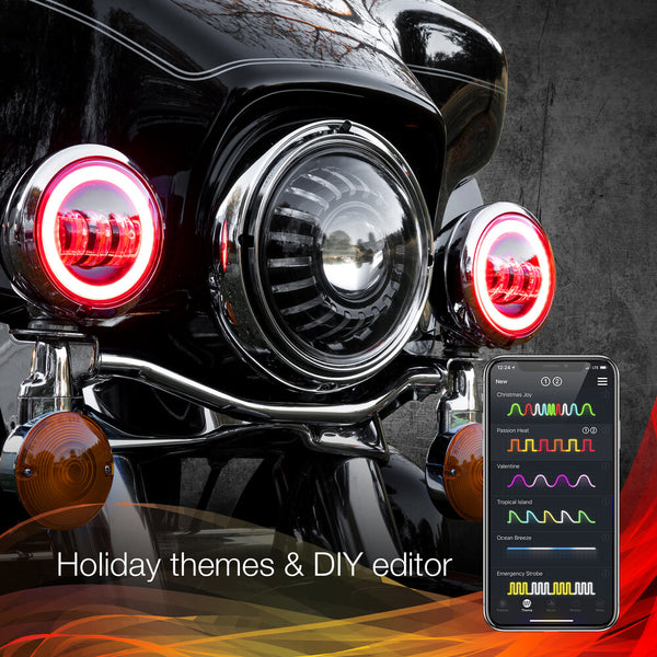 XK GLOW 照明 4.5" XK Chrome Driving Lights