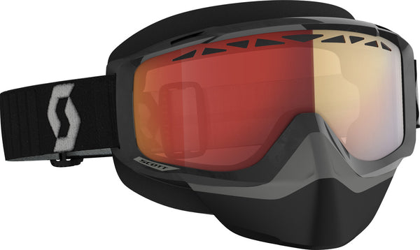 Scott 风镜 Split OTG Snowcross Goggle 黑/灰 红 铬
