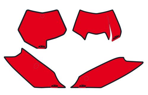KTM Race Number Backgrounds (White/Green/Red) MX/Enduro 2011-2013