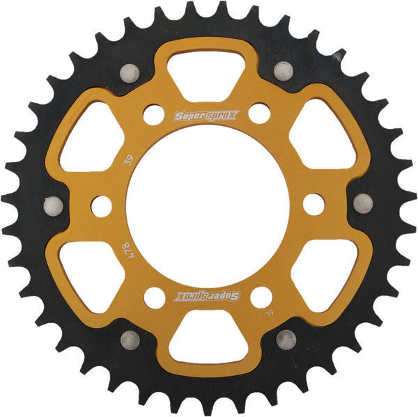 SUPERSPROX 链轮 REAR STEALTH SPROCKET ALU/STL 39T-520 GLD KAW/POL