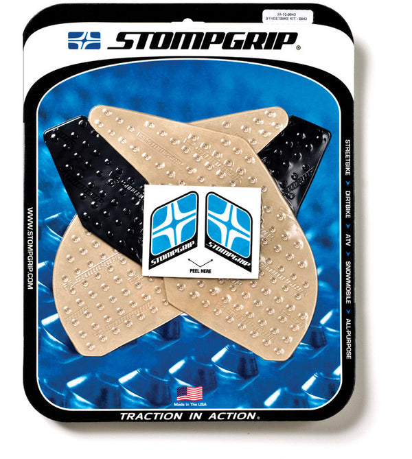 Stompgrip Kawasaki Tank Pad Kit Volcano Clear