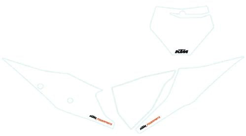 KTM Start Number Backgrounds SX/XC/-F 2019-2022