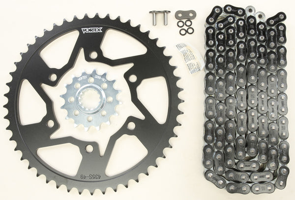 VORTEX 链轮/链条套件 STL/STL 16/49T SIL RX3 520-120L BLK