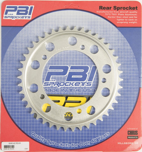 PBI 链轮 REAR SPROCKET ALUMINUM 42T-525 SUZ