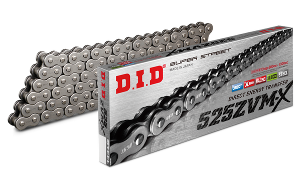 D.I.D 链条 SUPER STREET 525ZVMX-100L X-RING CHAIN NATURAL