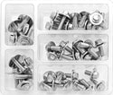 BOLT 五金件 8MM HEX FLANGE BOLT ASSORTMENT W/16MM WASHER 40 PIECE KIT
