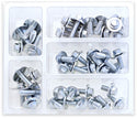 BOLT 五金件 8MM HEX FLANGE BOLT ASSORTMENT W/16MM WASHER 40 PIECE KIT