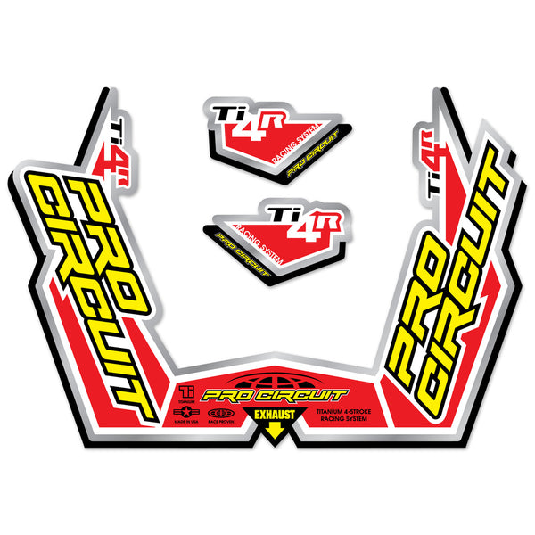 PRO CIRCUIT 贴花/贴纸 Muffler Sticker Kit