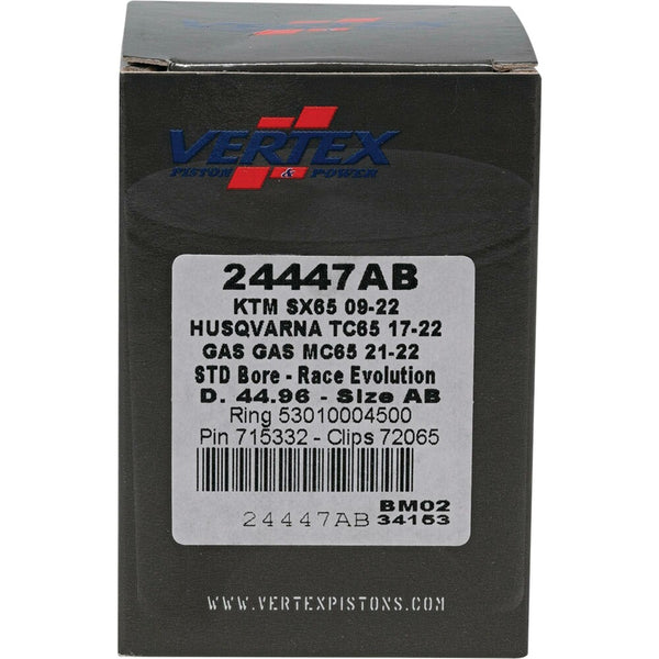 VERTEX 活塞 PISTON KIT CAST RACE EVOLUTION 44.96/STD KTM / HUSQ / GAS