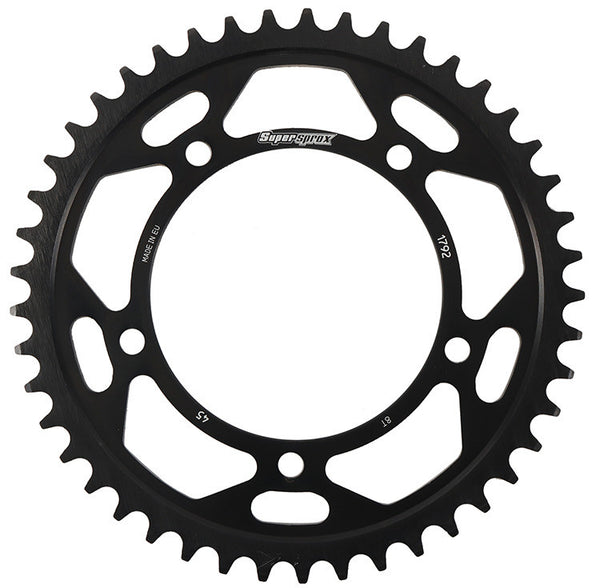 SUPERSPROX 链轮 REAR EDGE SPROCKET 钢制 45T-525 黑 HAY/SUZ/TRI
