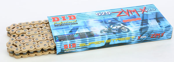 D.I.D 链条 SUPER STREET 525ZVMXG-130L X-RING CHAIN GOLD