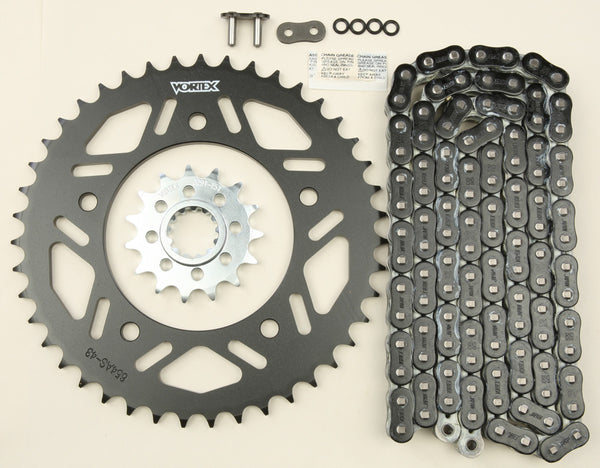 VORTEX 链轮/链条套件 STL/STL 15/43T SIL RX3 520-114L BLK